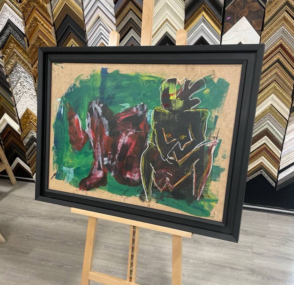 Галерейное оформление картины «Утро в Париже» в багетной мастерской